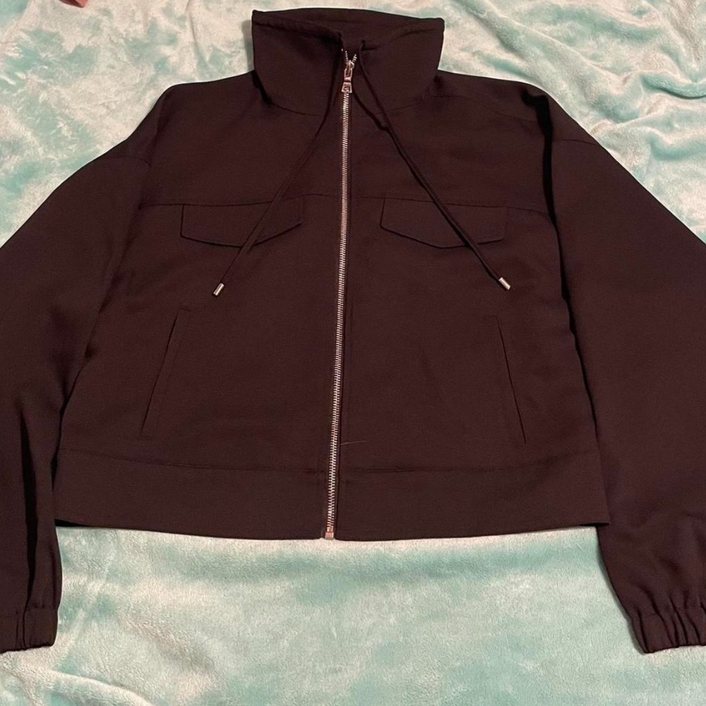 Baggy Cropped Black Jacket